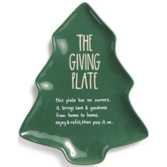 Rae Dunn Other - Rae Dunn Christmas Tree Giving Plate NIB $46